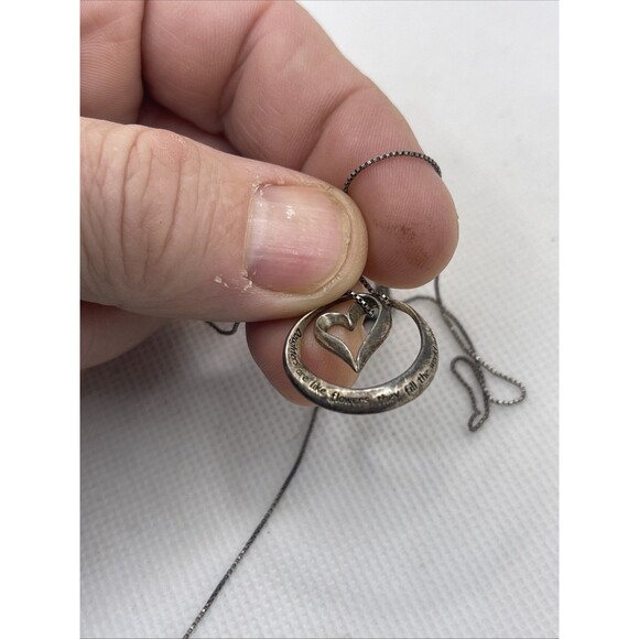 Daughters Are Like Flowers They Fill The World With Beauty Heart Pendant 925 & - Picture 3 of 6